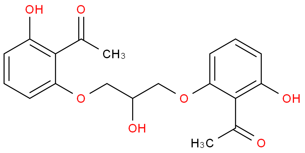 1-[2-[3-(2-acetyl-3-hydroxyphenoxy)-2-hydroxypropoxy]-6-hydroxyphenyl]ethanone