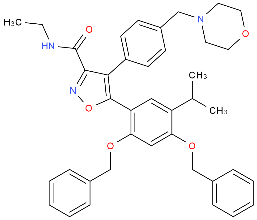 5-(2,4-bis(benzyloxy)-5-isopropylphenyl)-N-ethyl-4-(4-(MorpholinoMethyl)phenyl)isoxazole-3-carboxaMide