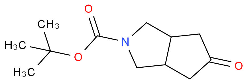 N-BOC-六氢-5-氧代环戊[C]并吡咯化学结构式