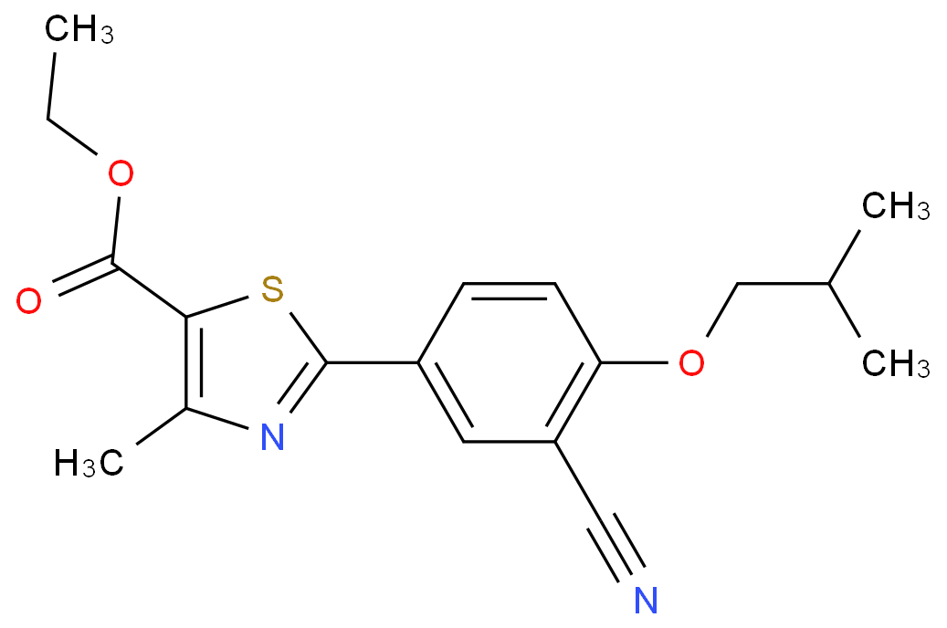 2-(3- 氰基-4- 異丁氧基苯基)-4-甲基噻唑-5- 甲酸乙酯
