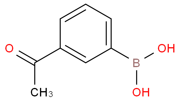 3-乙酰基苯硼酸化学结构式