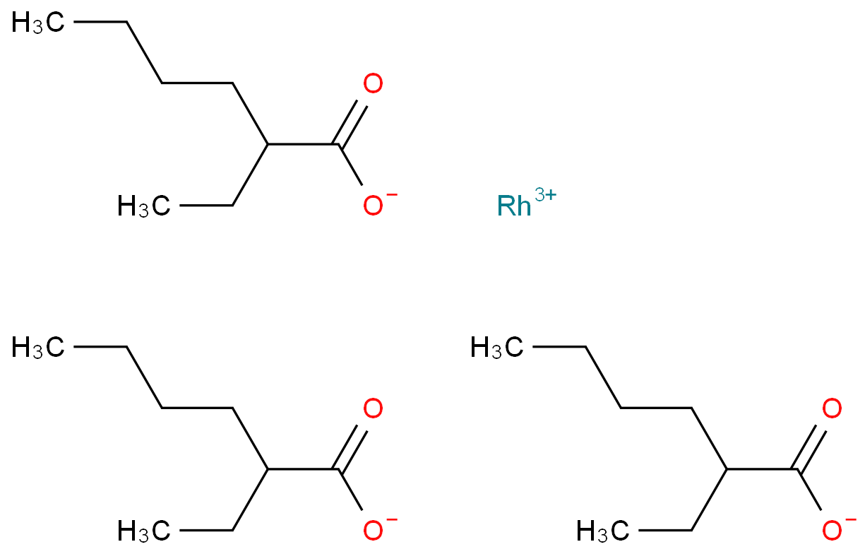 2-乙基己酸铑化学结构式