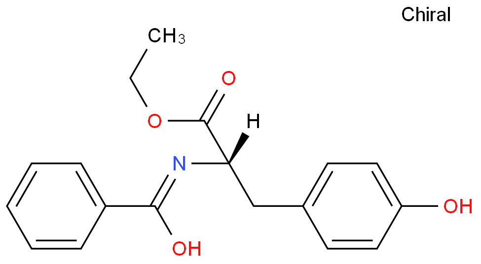 3483-82-7-N-苯甲酰-L-酪氨酸乙酯-0.98