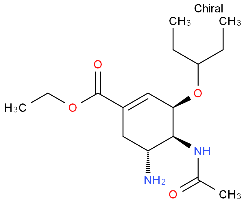 (3R,4S,5R)-4-乙酰氨基-5-氨基-3(1-乙丙氧基)-1-环己烯-1-羧酸乙酯磷酸盐
