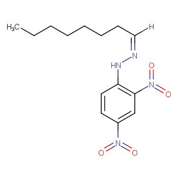 辛醛-2,4-DNPH化学结构式