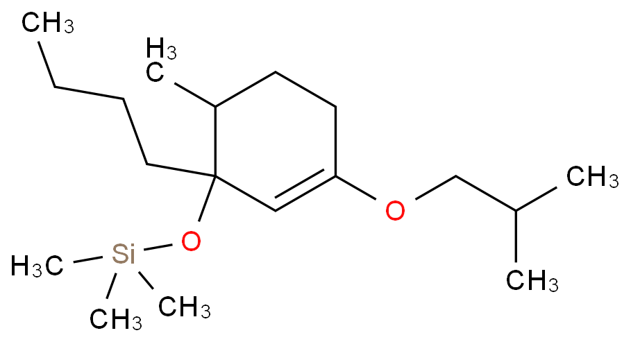  Silane, [[1-butyl-6-methyl-3-(2-methylpropoxy)-2-cyclohexen-1-yl]oxy]trimethyl-