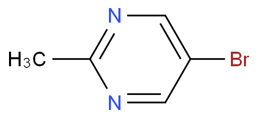 2-甲基-5-溴嘧啶化学结构式