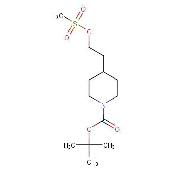 4-(2-((甲磺酰基)氧基)乙基)哌啶-1-羧酸叔丁酯 CAS号:147699-19-2科研及生产专用 高校及研究所支持货到付款