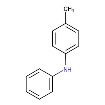 4-甲基-N-苯基苯胺化学结构式