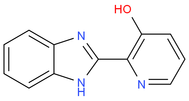 3-Pyridinol, 2-(1H-benzimidazol-2-yl)- structure