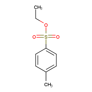 对甲苯磺酸乙酯化学结构式