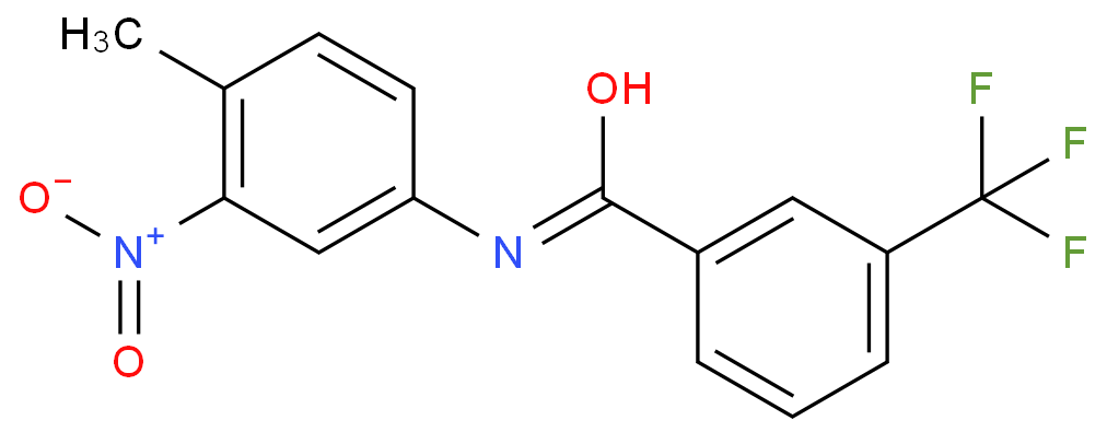 N-(4-甲基-3-硝基苯基)-3-(三氟甲基)苯甲酰胺 CAS号:221876-21-7科研及生产专用 高校及研究所支持货到付款