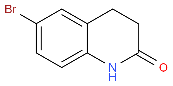 6-溴-1,2,3,4-四氢-2-喹啉酮化学结构式