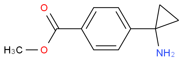 Benzoic acid, 4-(1-aminocyclopropyl)-, methyl ester