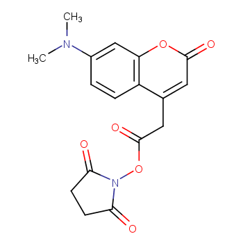 2H-1-Benzopyran-4-aceticacid, 7-(dimethylamino)-2-oxo-, 2,5-dioxo-1-pyrrolidinyl ester  