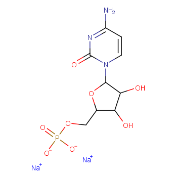 胞苷 5'-磷酸二钠盐化学结构式
