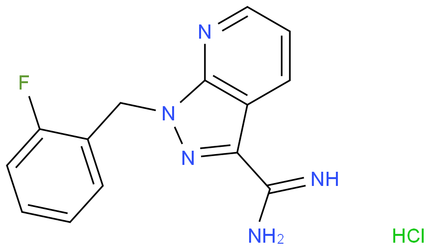 1-(2-氟苄基)-1H-吡唑并[3,4-B]吡啶-3-甲脒盐酸盐  产品图片