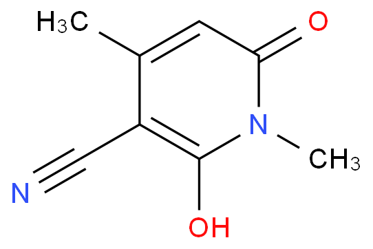3-Pyridinecarbonitrile,1,2-dihydro-6-hydroxy-1,4-dimethyl-2-oxo-  