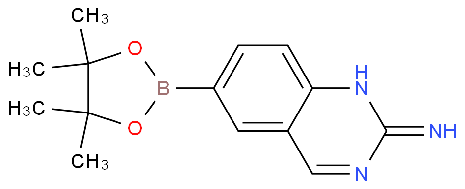 6-(4,4,5,5-tetramethyl-1,3,2-dioxaborolan-2-yl)quinazolin-2-amine structure