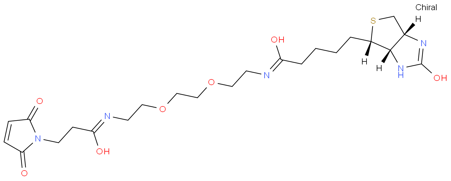 N-[2-[2-[2-[3-(2,5-dioxopyrrol-1-yl)propanoylamino]ethoxy]ethoxy]ethyl]-5-(2-oxo-1,3,3a,4,6,6a-hexahydrothieno[3,4-d]imidazol-4-yl)pentanamide
