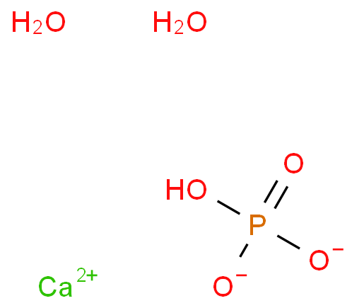 DICALCIUM PHOSPHATE DIHYDRATE structure