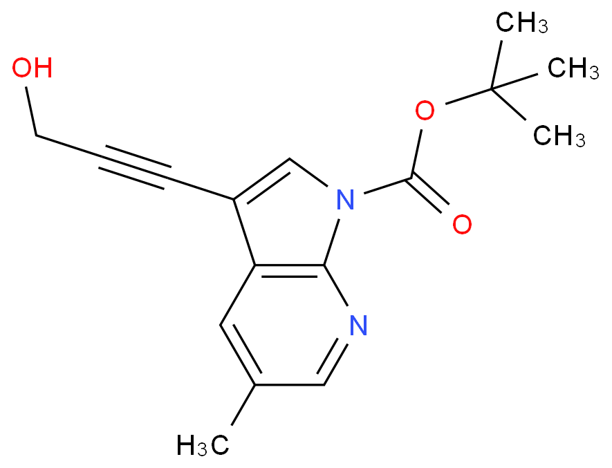 tert-Butyl 3-(3-hydroxyprop-1-ynyl)-5-methyl-1H-pyrrolo[2,3-b]pyridine-1-carboxylate