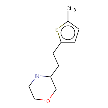 3-[2-(5-Methyl-2-thienyl)ethyl]morpholine structure