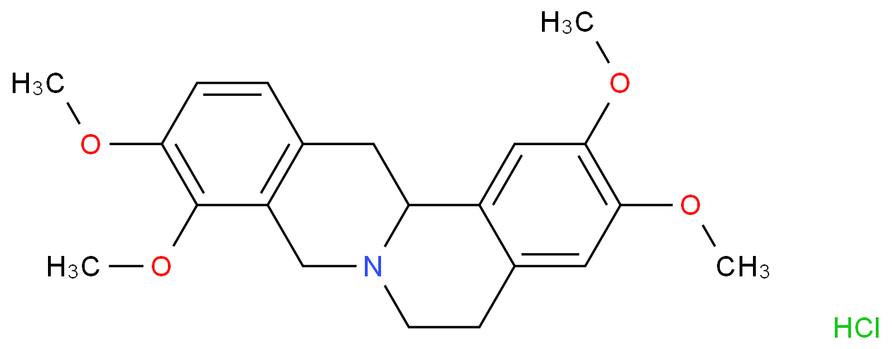 延胡索乙素盐酸盐化学结构式