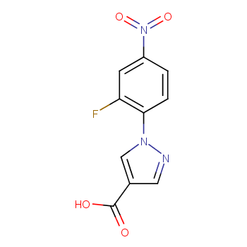 1-(2-Fluoro-4-nitrophenyl)-1H-pyrazole-4-carboxylic acid