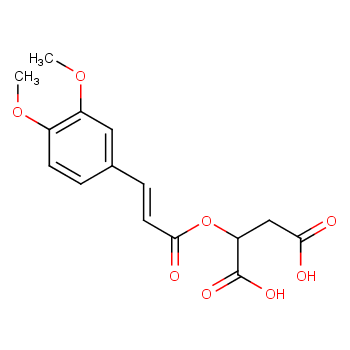 2-[3-(3,4-Dimethoxyphenyl)prop-2-enoyloxy]butanedioic acid