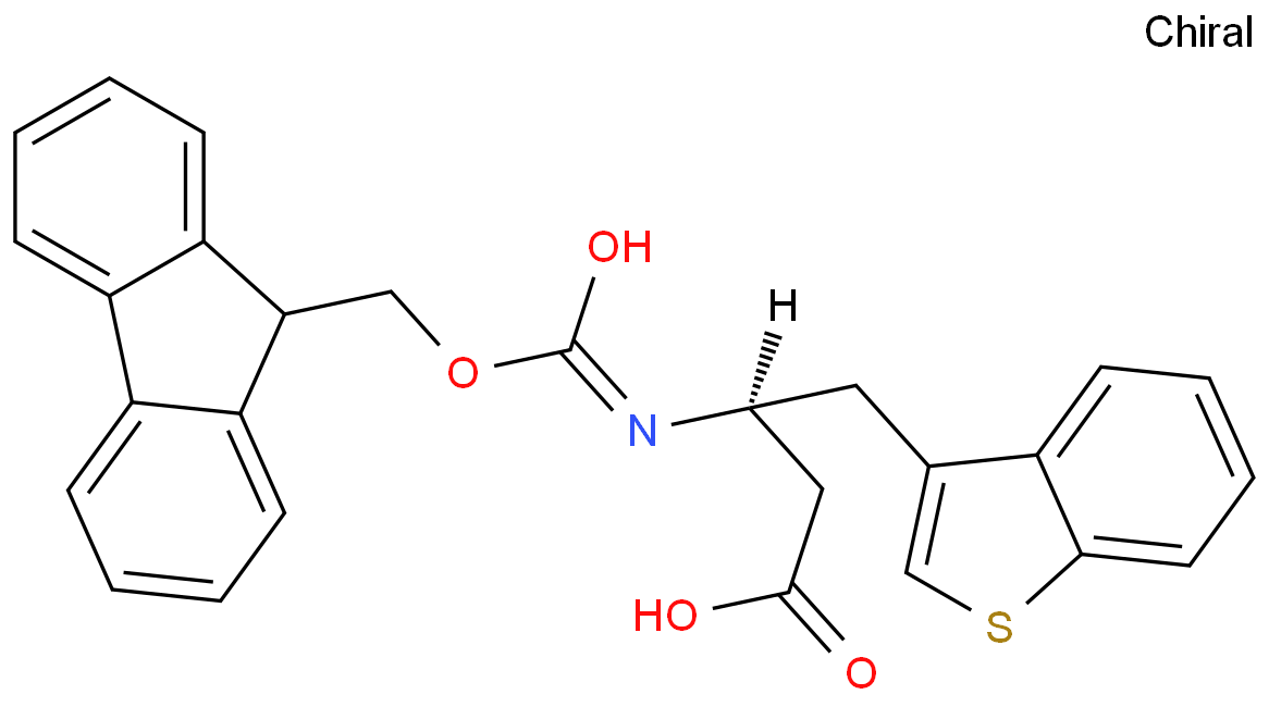 (S)-3-((((9H-芴-9-基)甲氧基)羰基)氨基)-4-(苯并[b]噻吩-3-基)丁酸