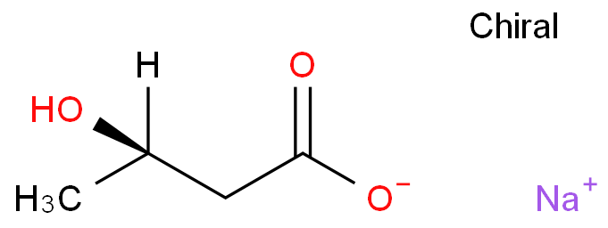 13613-65-5 (R)-(-)-3-羟基丁酸钠盐 结构式图片
