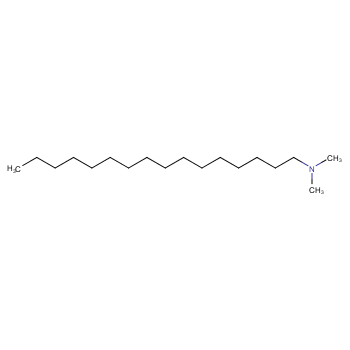 十六烷基二甲基叔胺化学结构式