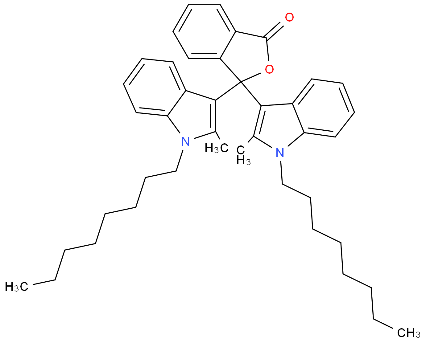 3,3-bis(2-methyl-1-octylindol-3-yl)-2-benzofuran-1-one