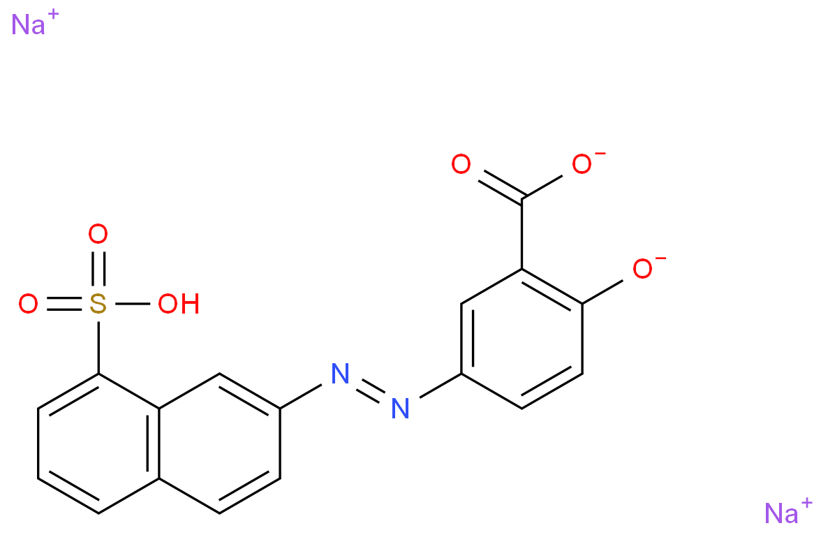 5-[(8-sulpho-2-naphthyl)azo]salicylic acid, sodium salt
