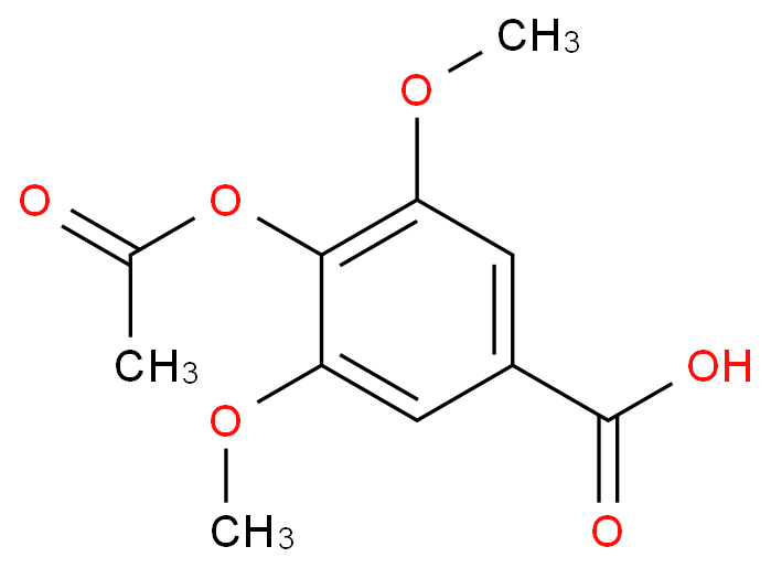 4-乙酰氧基-3,5-二甲氧基苯甲酸价格, 4-Acetoxy-3,5-dimethoxybenzoic acid对照品, CAS号:6318-20-3