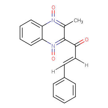 1-(3-Methyl-1,4-dioxido-2-quinoxalinyl)-3-phenyl-2-propen-1-one  