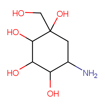 (1S,2S,3R,4S,5S)-5-amino-1-(hydroxymethyl)cyclohexane-1,2,3,4-tetrol