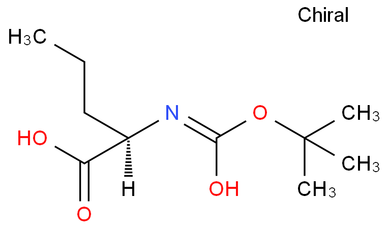 57521-85-4 BOC-D-正缬氨酸 结构式图片