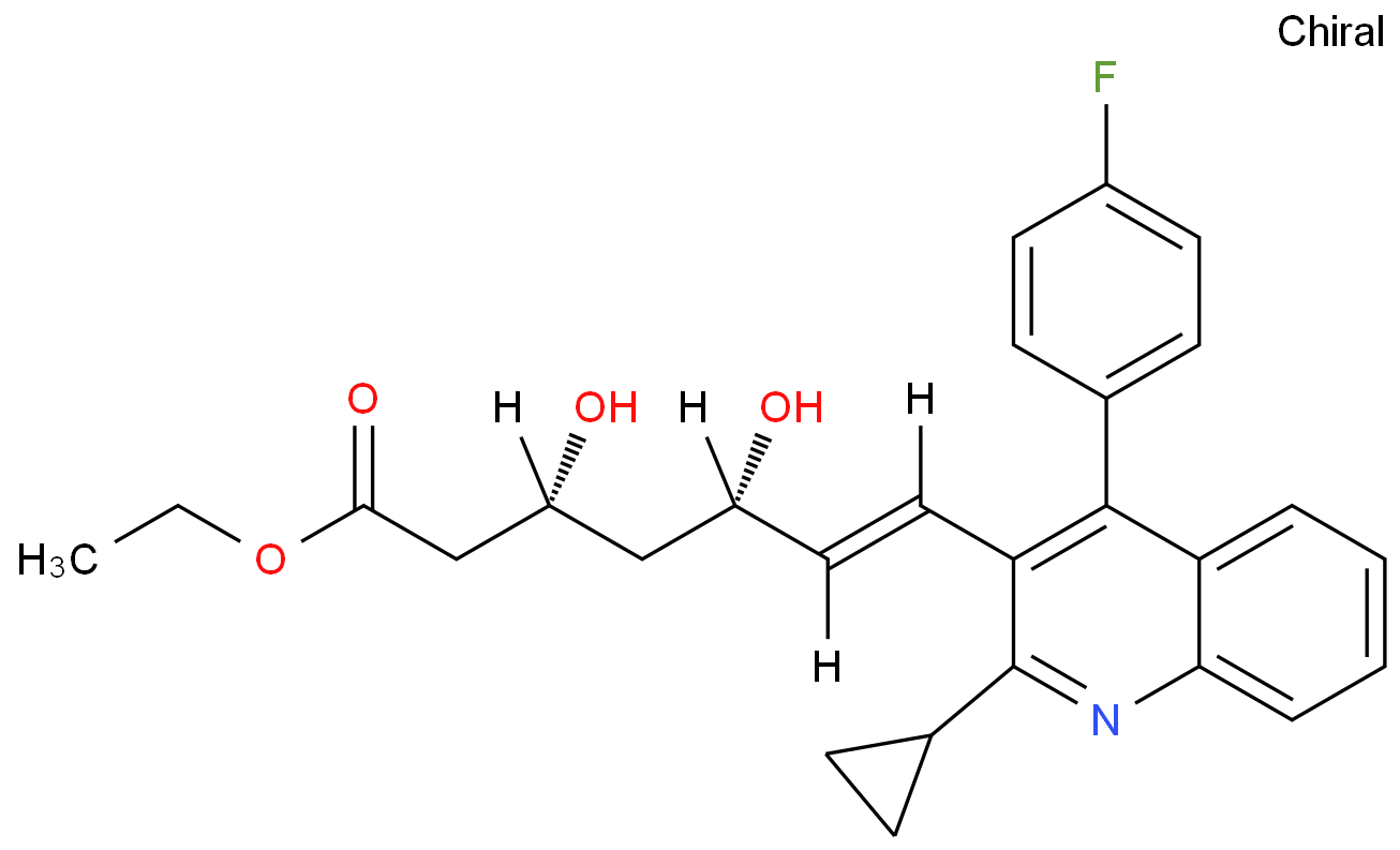 匹伐他汀乙酯化学结构式