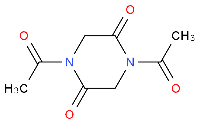 N,N'-二乙酰基甘氨酸酐化学结构式