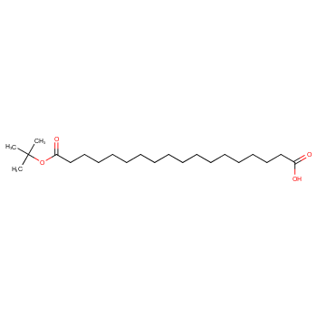 18-(叔丁氧基)-18氧代十八烷酸化学结构式