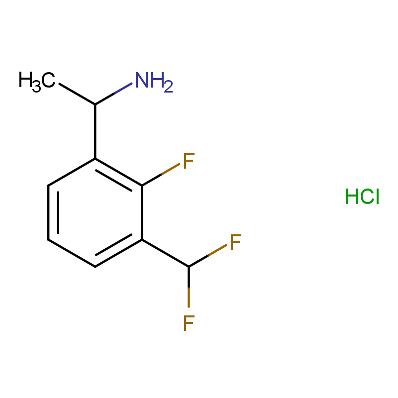 (1R)-1-[3-(二氟甲基)-2-氟苯基]乙胺盐酸盐 CAS号:2569698-42-4科研及生产专用 高校及研究所支持货到付款