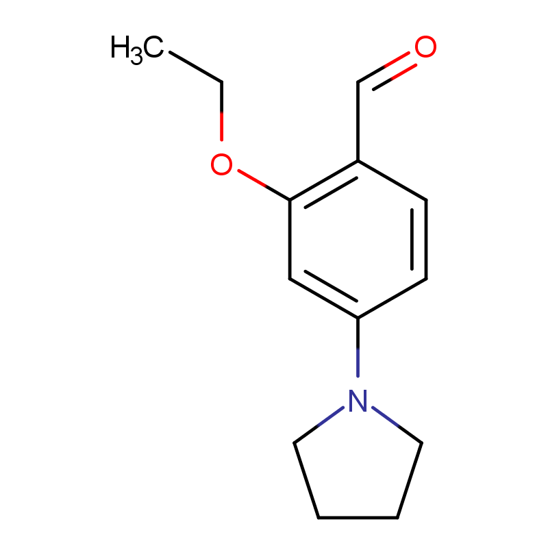 2-乙氧基-4-(吡咯烷-1-基)苯甲醛 CAS号:879047-44-6科研及生产专用 高校及研究所支持货到付款