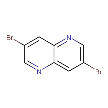 3,7-二溴-1,5-萘啶化学结构式