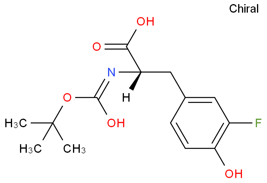 (S)-2-((叔丁氧羰基)氨基)-3-(3-氟-4-羟基苯基)丙酸，CAS号：125218-33-9常备库存，按需分装