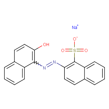 1-Naphthalenesulfonicacid, 2-[2-(2-hydroxy-1-naphthalenyl)diazenyl]-, sodium salt (1:1)  