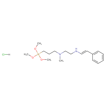 N-[2-(N-乙烯基苄氨基)乙基]-3-氨丙基三甲氧基硅烷盐酸盐 (30-40%于甲醇中)