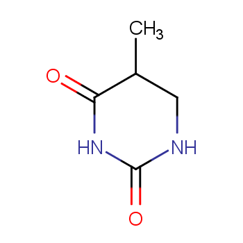 5,6-二氢-5-甲基尿嘧啶化学结构式