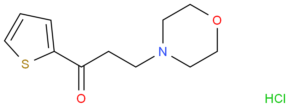 1-Propanone,3-(4-morpholinyl)-1-(2-thienyl)-, hydrochloride (1:1)  